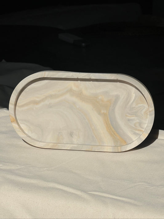 Oval Tray - Calacatta collection