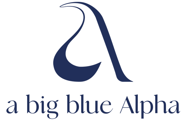 a big blue alpha