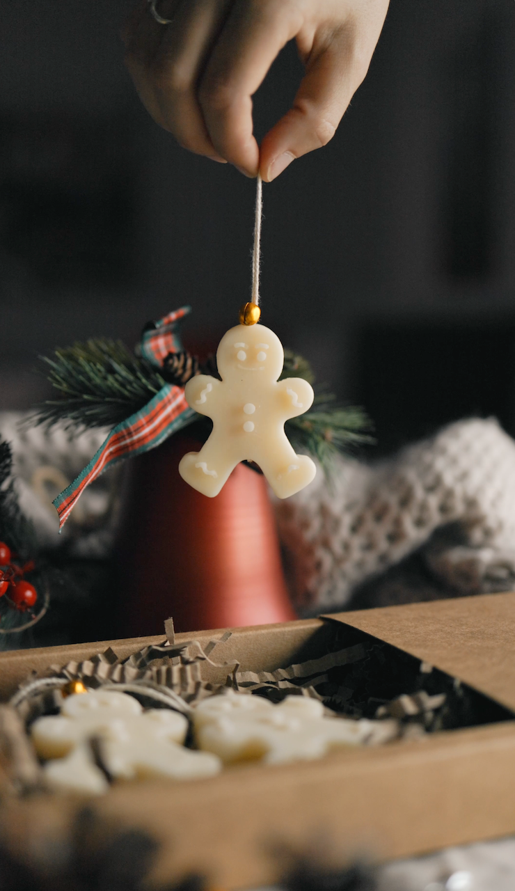 Sparkle Season Gift Box - Ginger Cookies Ornaments (set of 3)